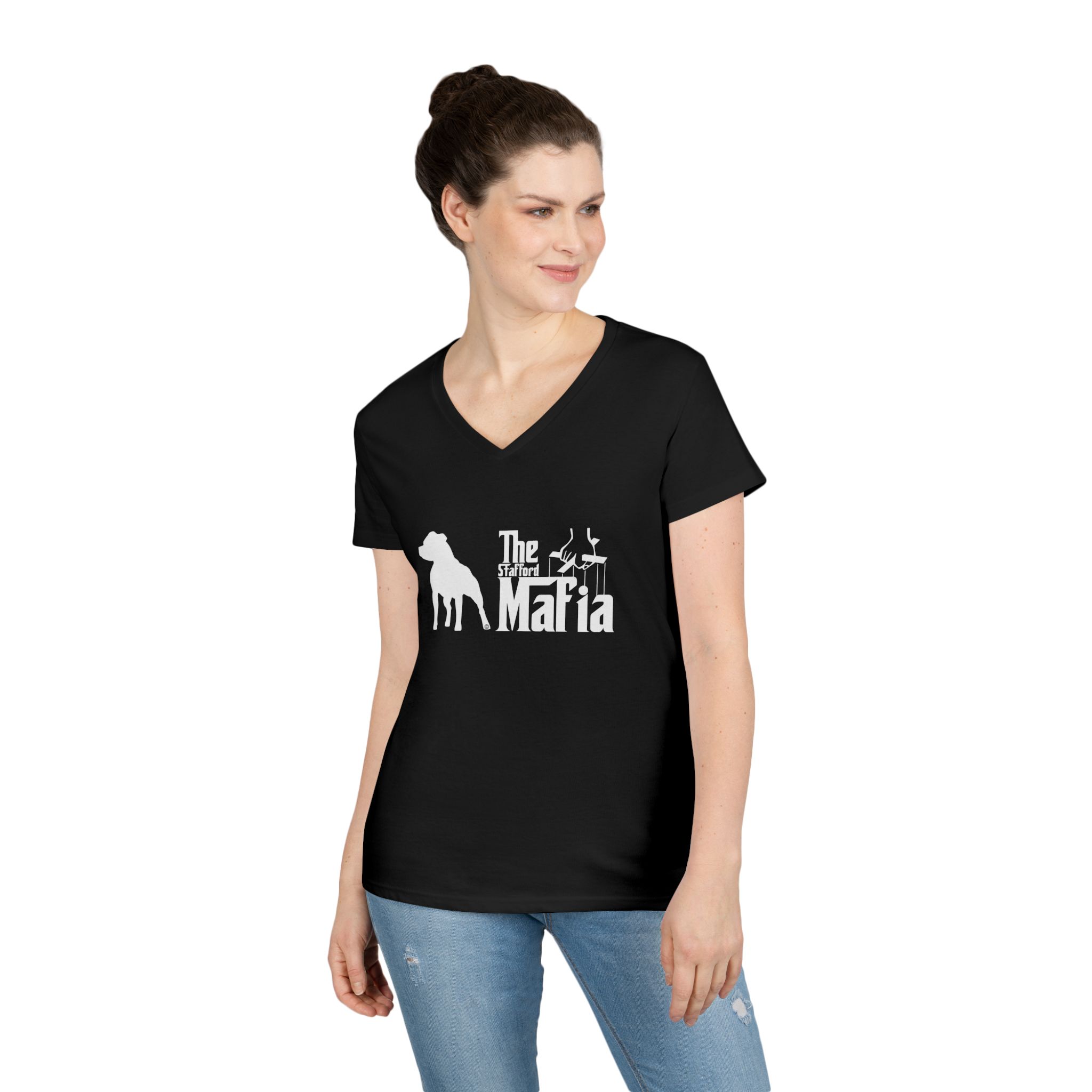 Mafia Ladies’ V-Neck T-Shirt